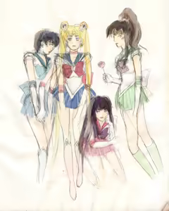 Page 67 of sailor moon art compilation - preview thumbnail