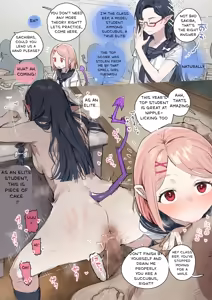 Succubus Gakuen no Gakkyuu Iinchou | The class representative of a succubus school — hentai manga cover on Fhentai