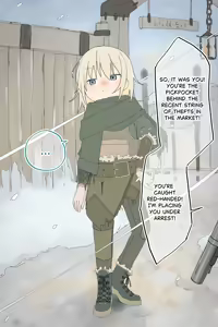 Namaikina Suri no Onnanoko ga Heishi ni Toraerarete Zenra ni Mukareru Made I The thief girl is stripped naked — hentai manga cover on Fhentai