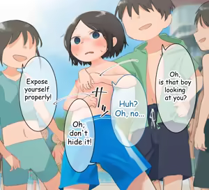 Page 16 of Mizugi Hagitori no Ijime o Ukeru Onnanoko I Girl stripped naked in pool - preview thumbnail