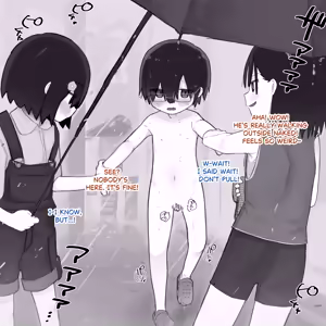Page 15 of Ame no Naka, Hitori Dake Hadaka ni Sareru Otokonoko I Naked in the Rain - preview thumbnail