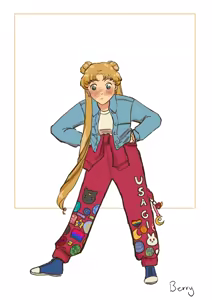 Page 134 of Sailor moon art compilation - preview thumbnail