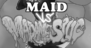 メイドVS変態ナメクジおばさん — hentai manga cover on Fhentai