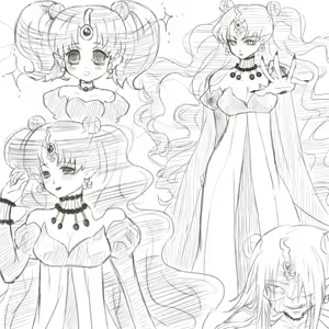 Page 102 of sailor moon art compilation - preview thumbnail