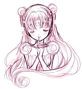 Page 185 of sailor moon art compilation - preview thumbnail