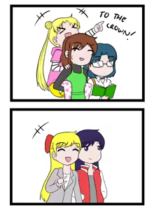 Page 195 of sailor moon art compilation - preview thumbnail