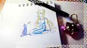 Page 209 of sailor moon art compilation - preview thumbnail