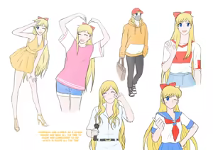 Page 224 of sailor moon art compilation - preview thumbnail