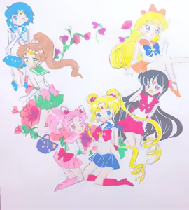 Page 231 of sailor moon art compilation - preview thumbnail
