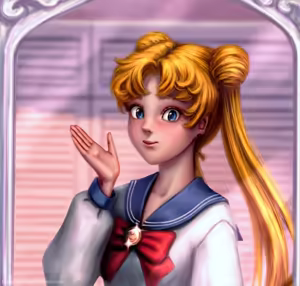 Page 243 of sailor moon art compilation - preview thumbnail