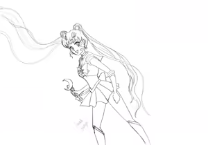 Page 56 of sailor moon art compilation - preview thumbnail