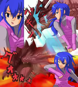 Page 56 of Monster Hunter Mesu 5 & 0-3 Tsumeawase - preview thumbnail