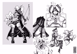Page 44 of Random Sketches and WIPs - preview thumbnail