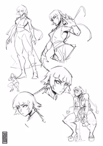 Page 8 of Random Sketches and WIPs - preview thumbnail