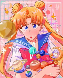 Page 185 of sailor moon art compilation - preview thumbnail