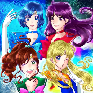 Page 74 of sailor moon art compilation - preview thumbnail