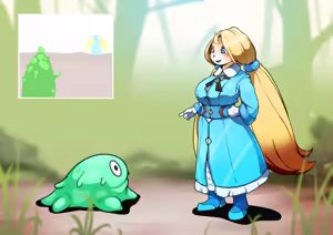 Page 3 of Chiquitita vs. Mysterious Slime - preview thumbnail