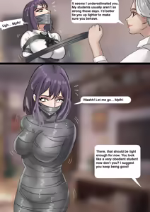 Page 6 of Strange Tutor - A Beautiful Mother and Daughter Tricked and Bound - preview thumbnail