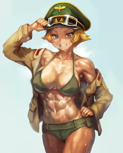 Page 33 of Girls und Panzer characters are muscular women - preview thumbnail