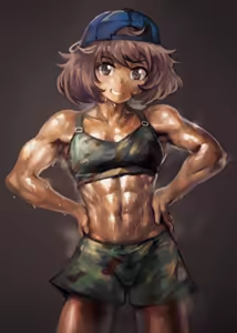 Page 42 of Girls und Panzer characters are muscular women - preview thumbnail