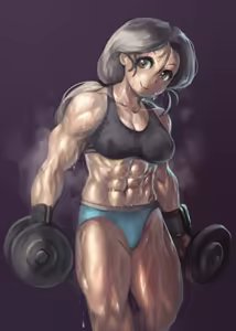 Page 47 of Girls und Panzer characters are muscular women - preview thumbnail