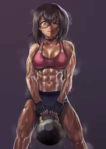 Page 50 of Girls und Panzer characters are muscular women - preview thumbnail
