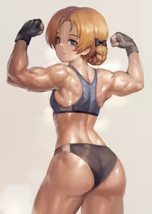 Page 6 of Girls und Panzer characters are muscular women - preview thumbnail