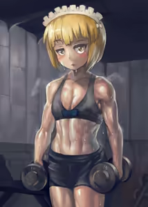 Page 61 of Girls und Panzer characters are muscular women - preview thumbnail