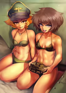 Page 77 of Girls und Panzer characters are muscular women - preview thumbnail