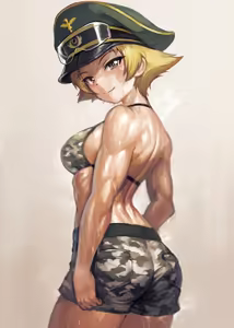 Page 8 of Girls und Panzer characters are muscular women - preview thumbnail