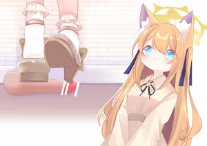 Page 20 of Mari-Chan Waiting For The Meeting - preview thumbnail