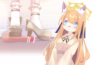 Page 25 of Mari-Chan Waiting For The Meeting - preview thumbnail