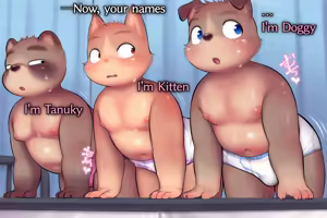 Group Ejaculation Test by KDMN — hentai manga cover on Fhentai