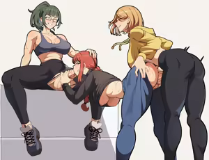Page 6 of Maki Zenin x Kugisaki Nobara x Makima Futanari - preview thumbnail