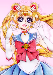 Page 132 of sailor moon art compilation - preview thumbnail