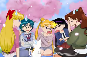 Page 377 of sailor moon art compilation - preview thumbnail