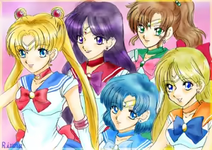 Page 196 of sailor moon art compilation - preview thumbnail