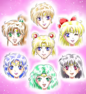 Page 252 of sailor moon art compilation - preview thumbnail