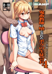 Kichiku Kyoushi ni Otosareta Boku no Seitokaichou 4 — hentai manga cover on Fhentai