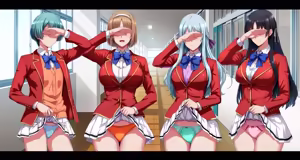 Page 235 of Motto Hageshiku, Skirt No Nakawo Sukihoudai Ijirareteru CG - preview thumbnail