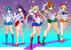 Page 155 of sailor moon art compilation - preview thumbnail