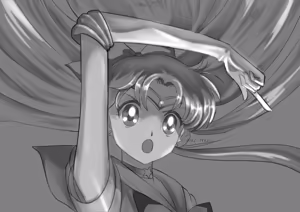 Page 163 of sailor moon art compilation - preview thumbnail