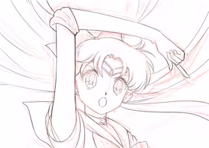 Page 165 of sailor moon art compilation - preview thumbnail