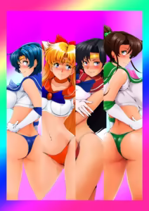 Page 242 of sailor moon art compilation - preview thumbnail