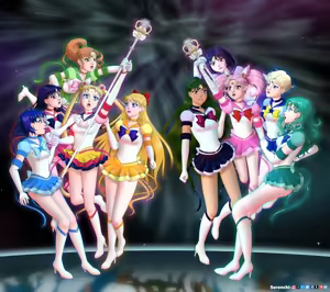 Page 266 of sailor moon art compilation - preview thumbnail