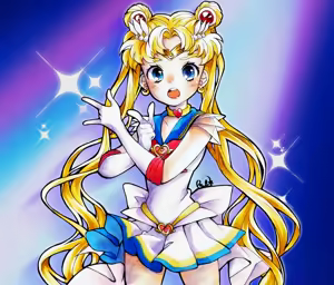 Page 306 of sailor moon art compilation - preview thumbnail