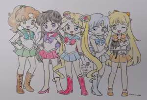 Page 417 of sailor moon art compilation - preview thumbnail