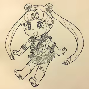 Page 125 of sailor moon art compilation - preview thumbnail