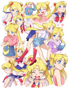 Page 107 of Sailor moon art compilation - preview thumbnail