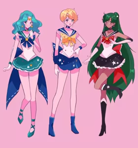 Page 196 of Sailor moon art compilation - preview thumbnail